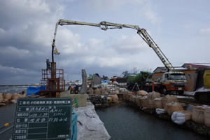 小石崎海岸津波･高潮対策工事 施工イメージ