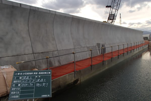 小石崎海岸津波･高潮対策工事 施工イメージ