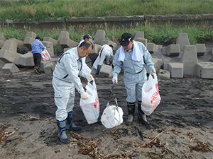 函館海岸清掃美化活動　市民ボランティア